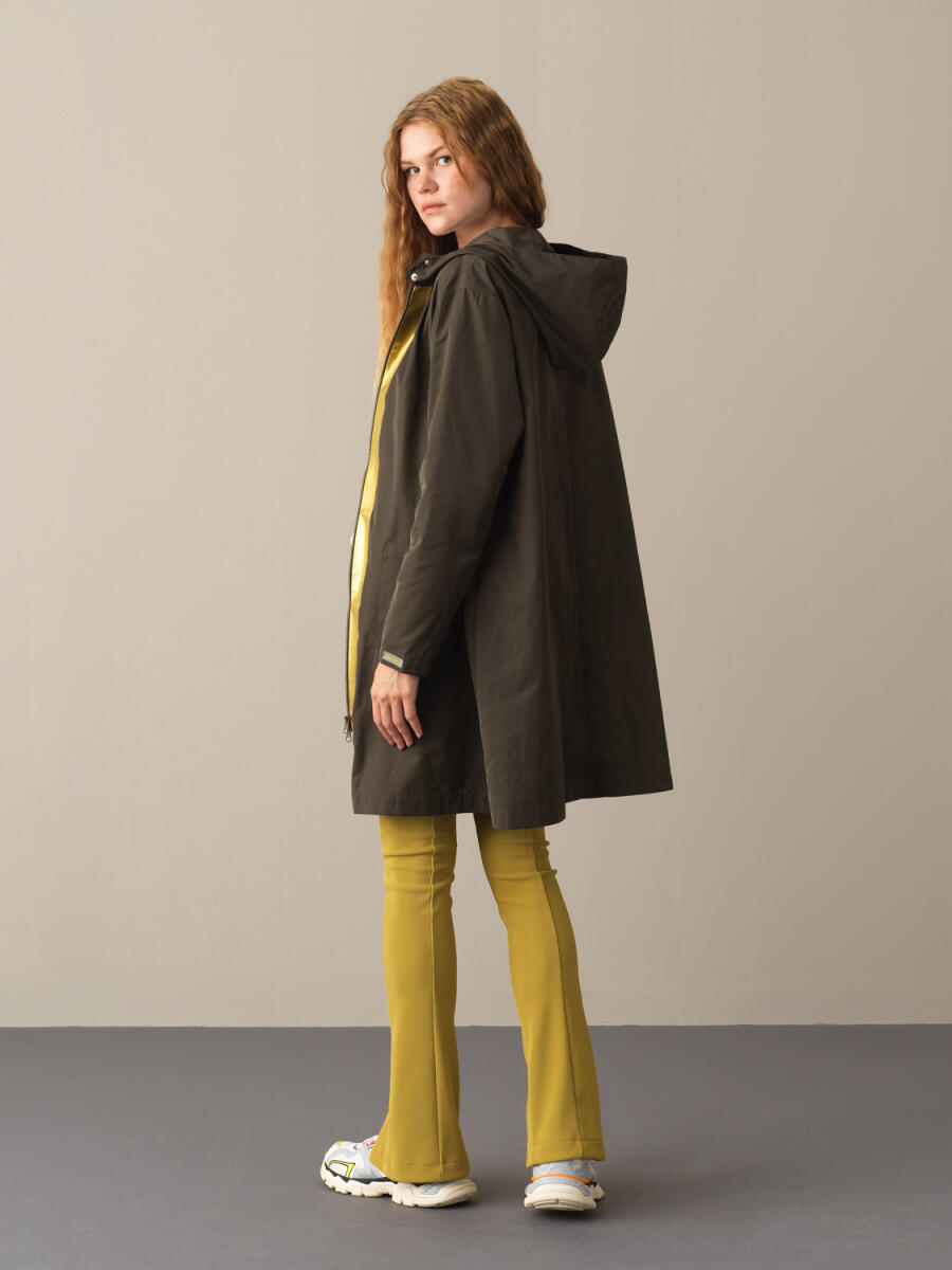 Hooded Oversized Raincoat - 4