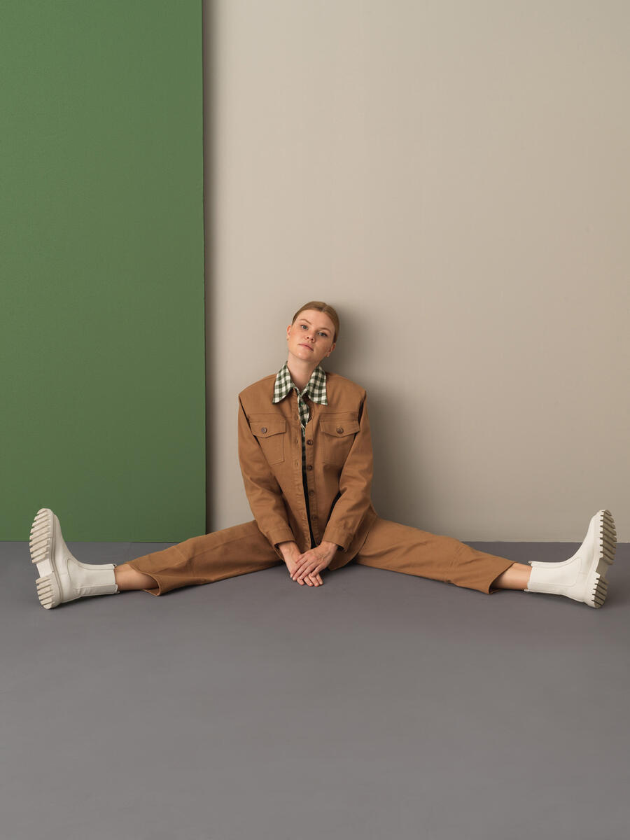 Cotton Oversized Pocketed Shirt Jacket - 3