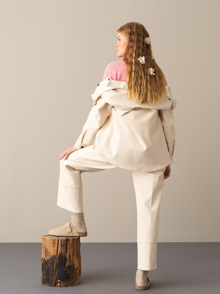 Cotton Oversized Pocketed Shirt Jacket - 5