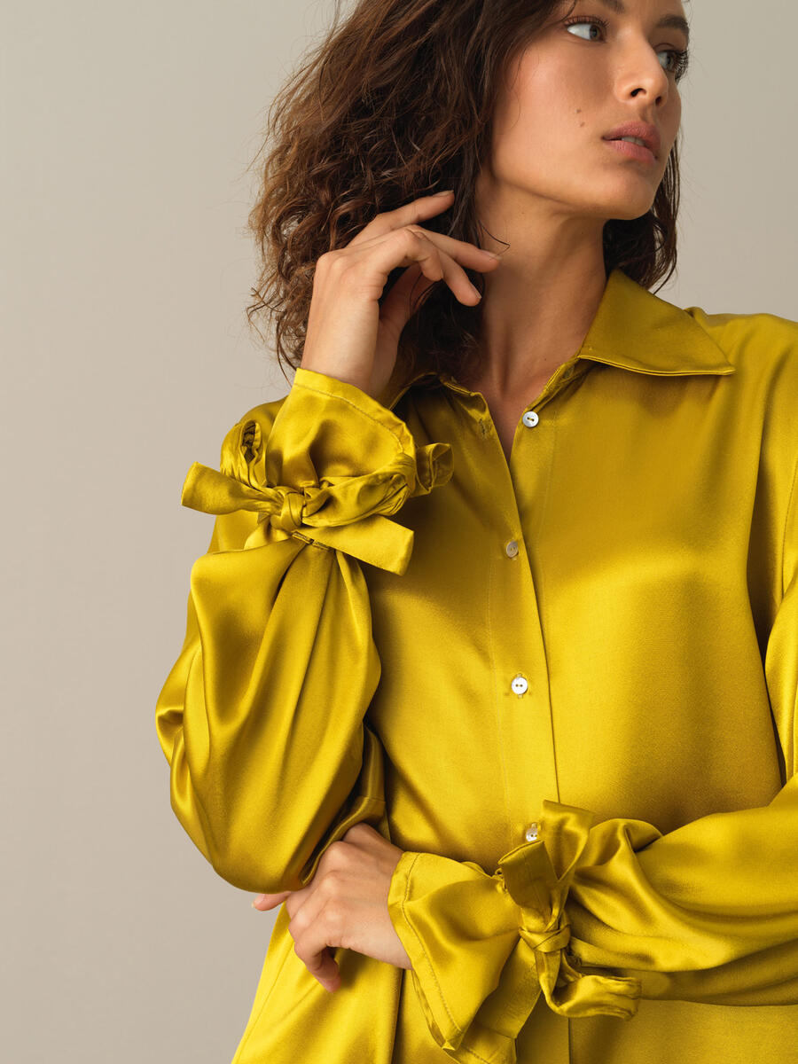 Oversized Satin Shirt