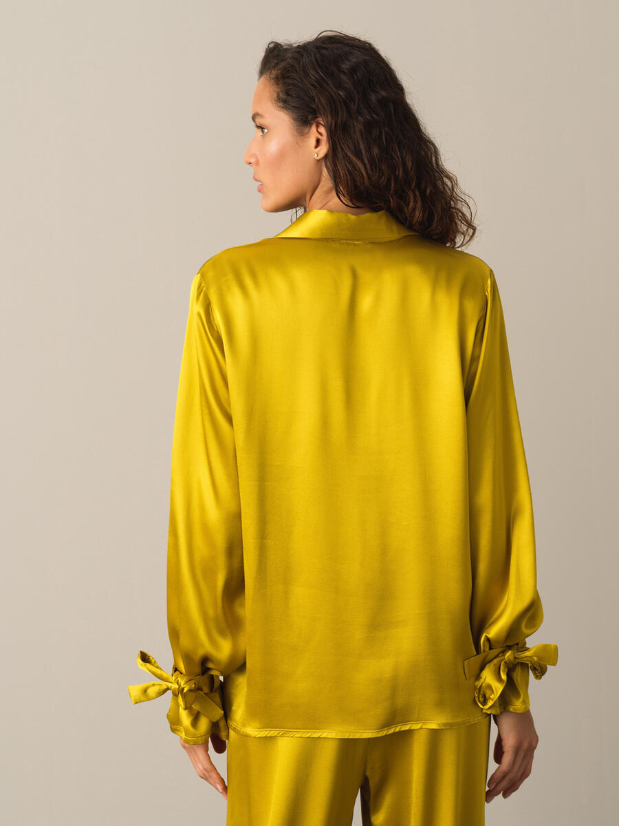 Oversized Satin Shirt - 5