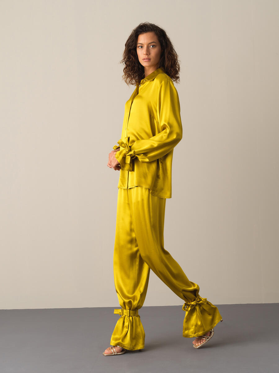 Oversized Satin Shirt - 2