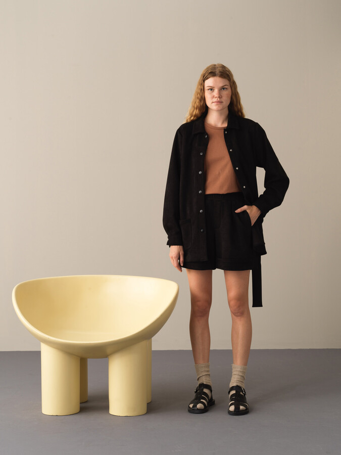 Regular Fit Suede-Look Shirt Jacket - Xint