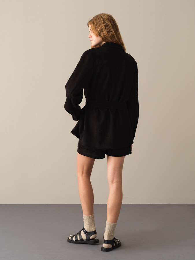 Regular Fit Suede-Look Shirt Jacket - Xint