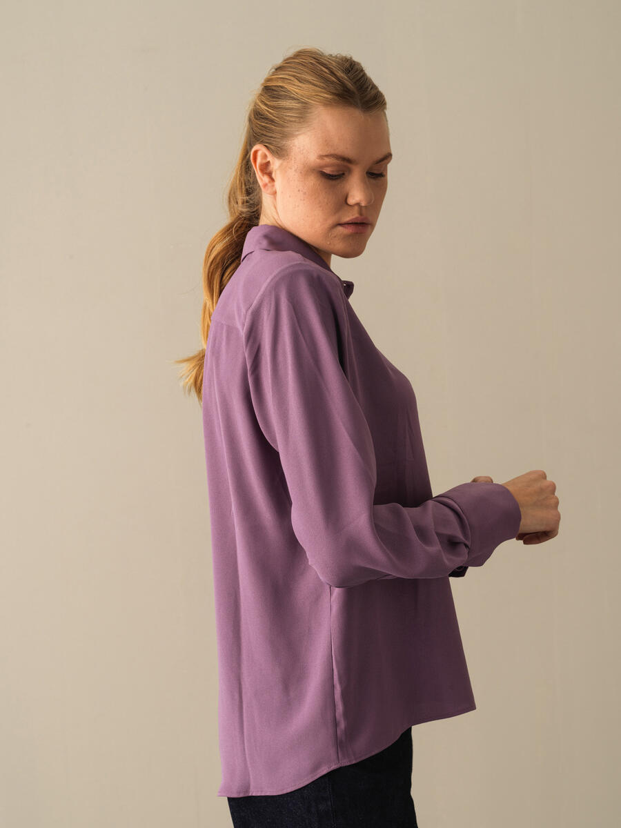Shoulder-Padded Oversized Shirt