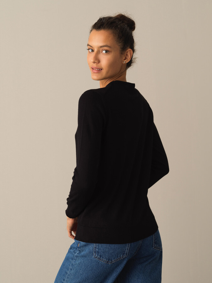 100% Cotton Regular Fit Basic Sweater - Xint