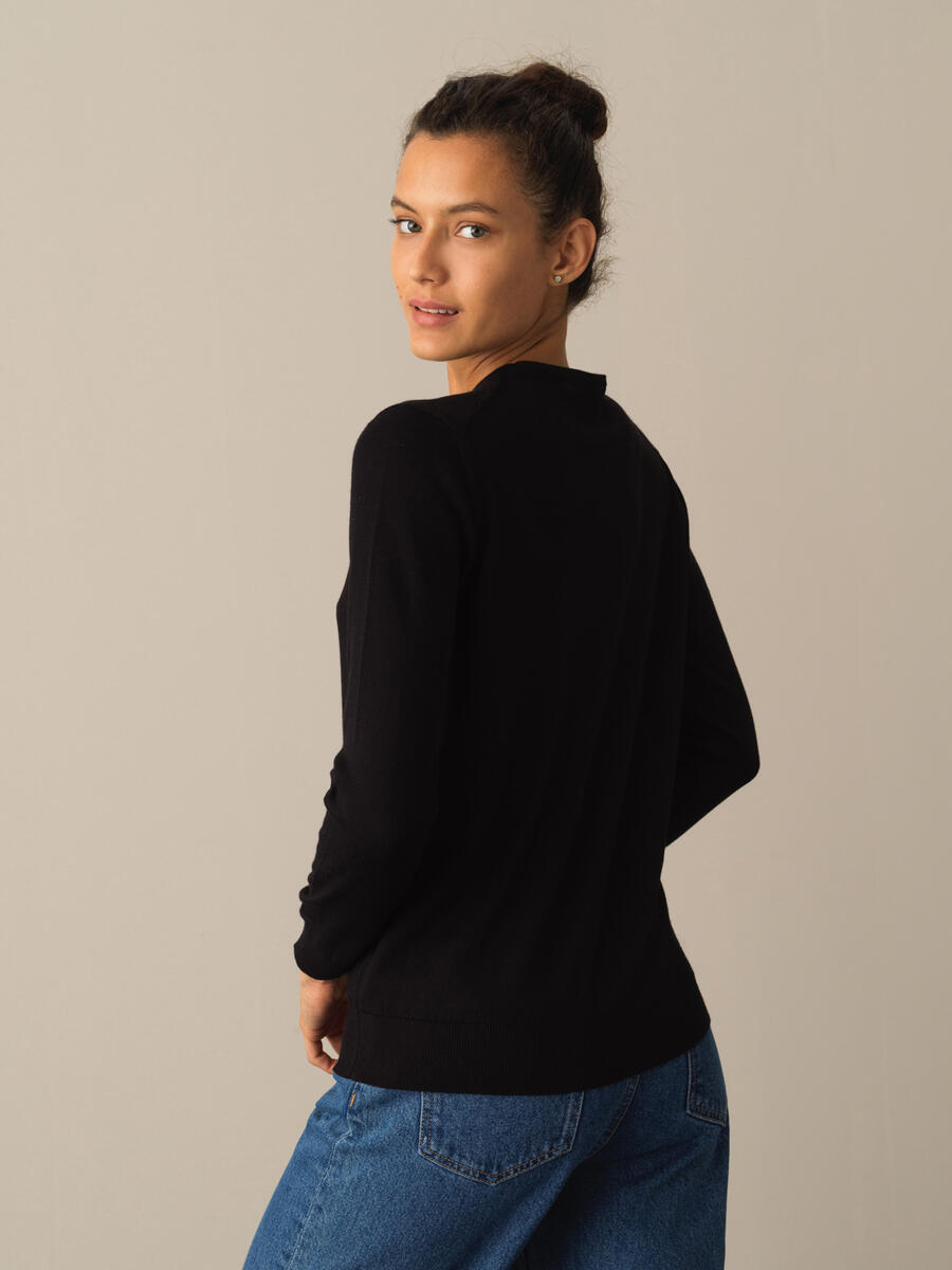 100% Cotton Regular Fit Basic Sweater - 3
