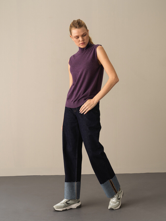 100% Cotton Regular Fit Basic Sweater - Xint