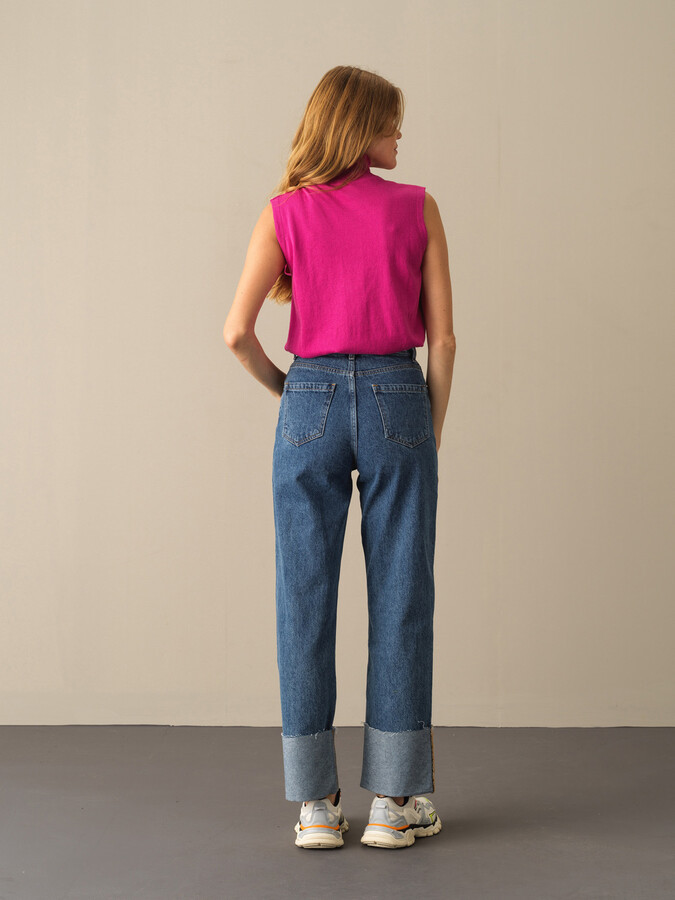 100% Cotton Regular Fit Basic Sweater - Xint