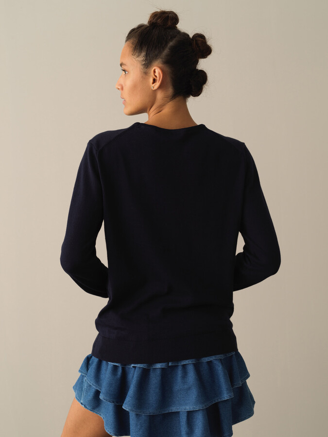 100% Cotton Regular Fit Basic Sweater - Xint