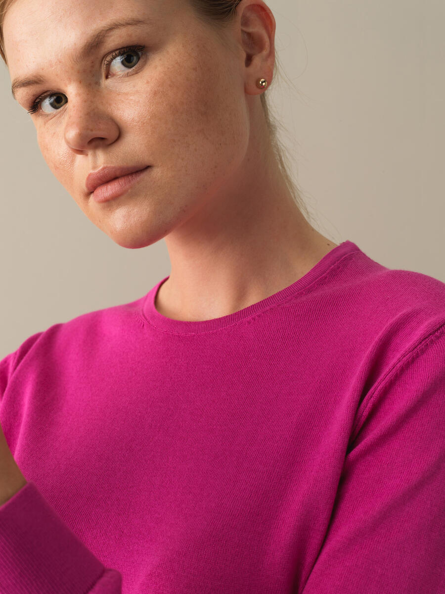 100% Cotton Regular Fit Basic Sweater - 3