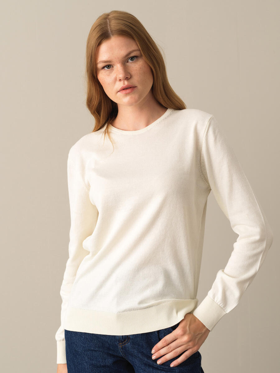 100% Cotton Regular Fit Basic Sweater