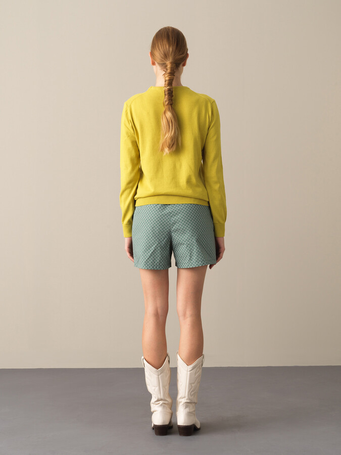 100% Cotton Regular Fit Basic Sweater - Xint