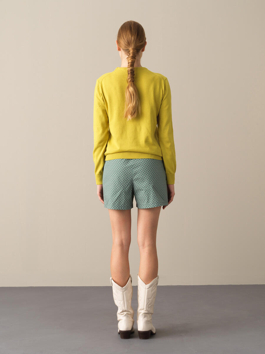 100% Cotton Regular Fit Basic Sweater - 4