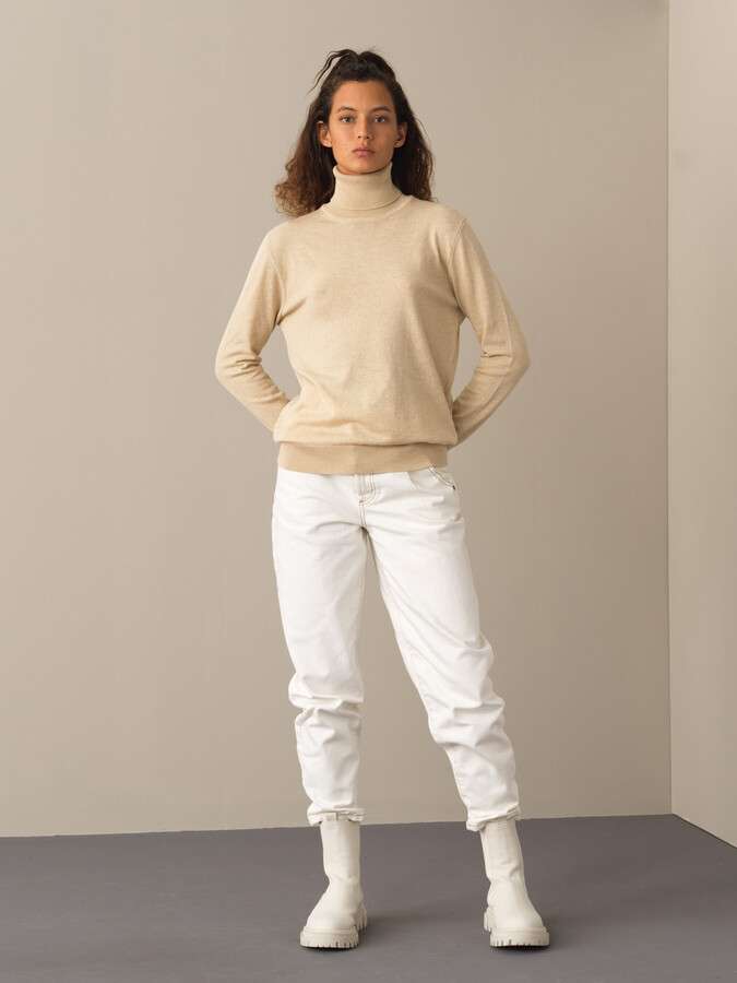 100% Cotton Regular Fit Basic Sweater - Xint