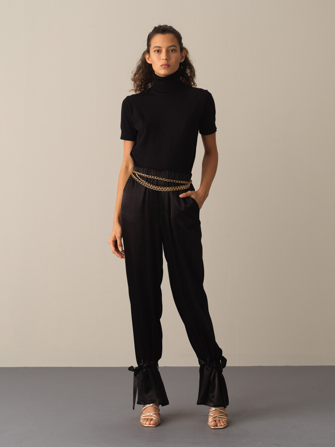 100% Cotton Relaxed Fit Basic Sweater - Xint