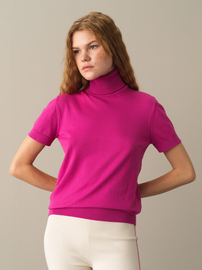 100% Cotton Relaxed Fit Basic Sweater - Xint