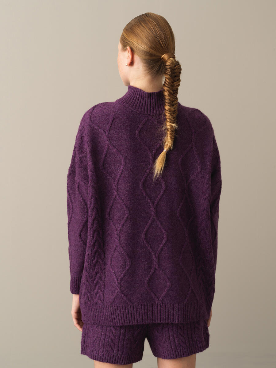 High Neck Oversized Sweater - 3