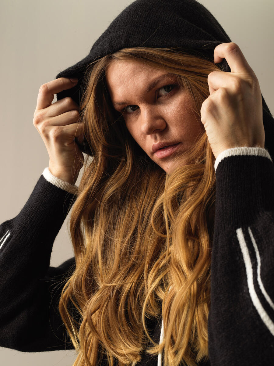 Hooded Oversized Sweater - 4