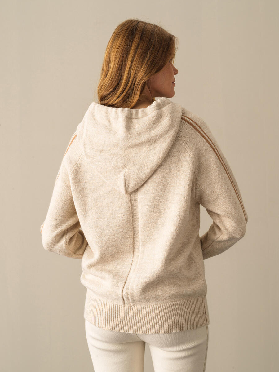 Hooded Oversized Sweater - 5