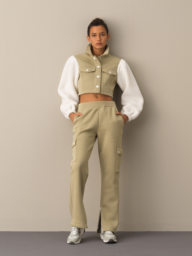 Cotton Oversized Pocketed Sweat Pants - Xint