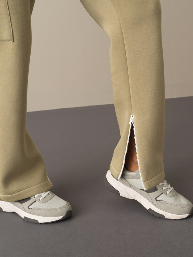 Cotton Oversized Pocketed Sweat Pants - Xint