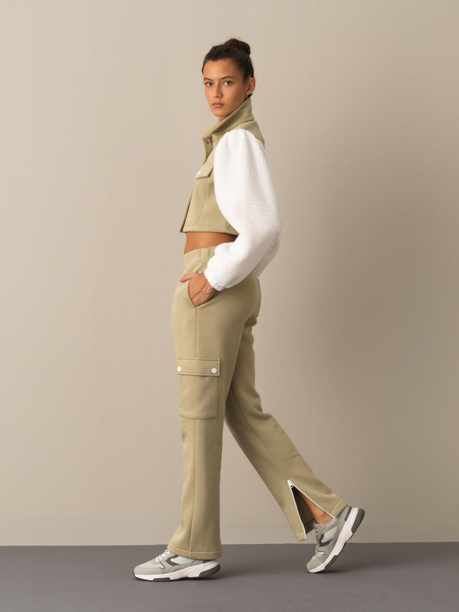 Cotton Oversized Pocketed Sweat Pants - 3