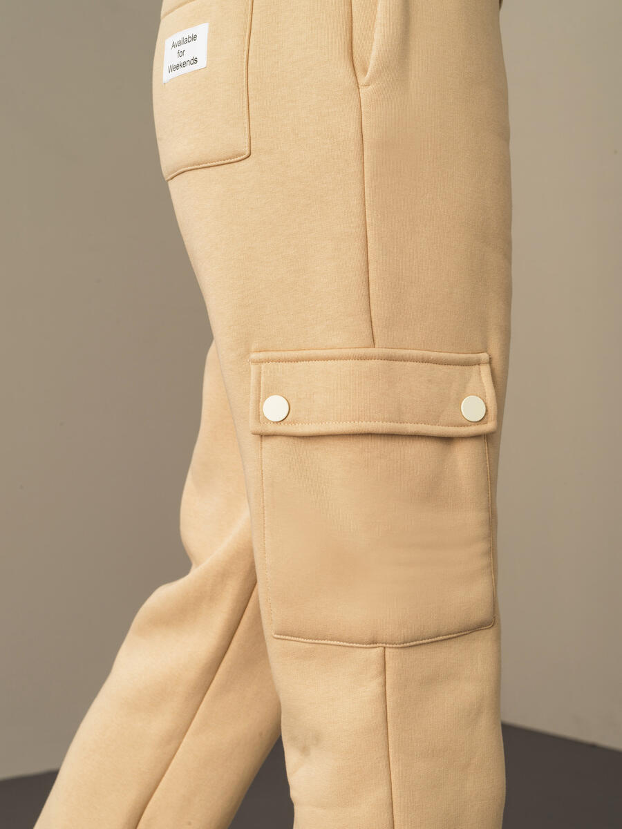 Cotton Oversized Pocketed Sweat Pants