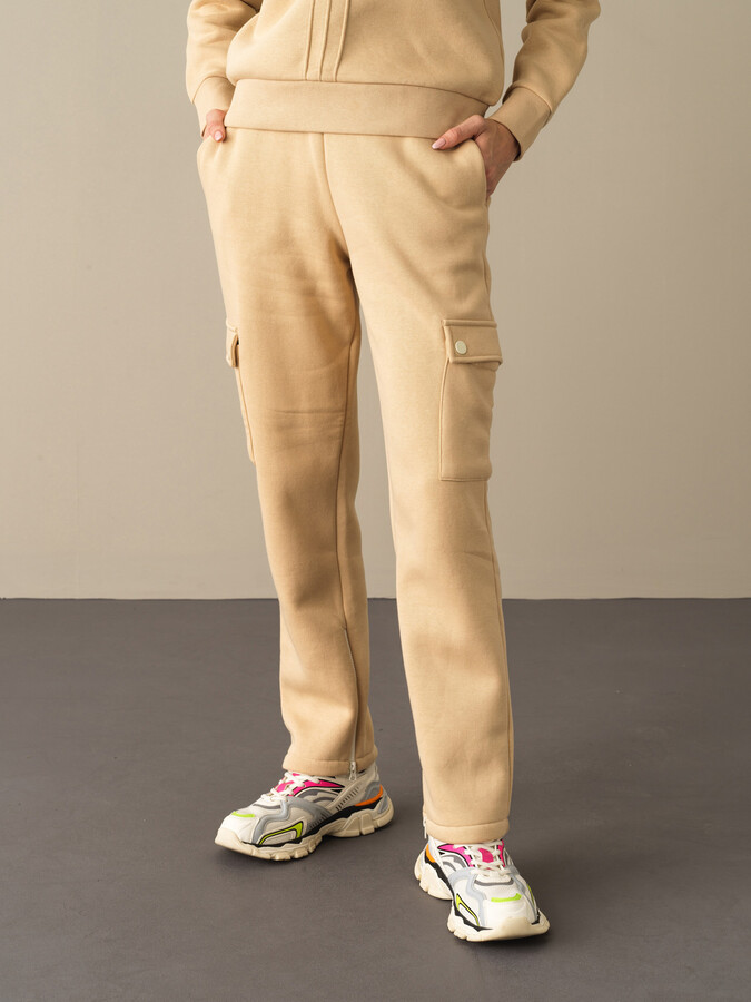 Cotton Oversized Pocketed Sweat Pants - Xint