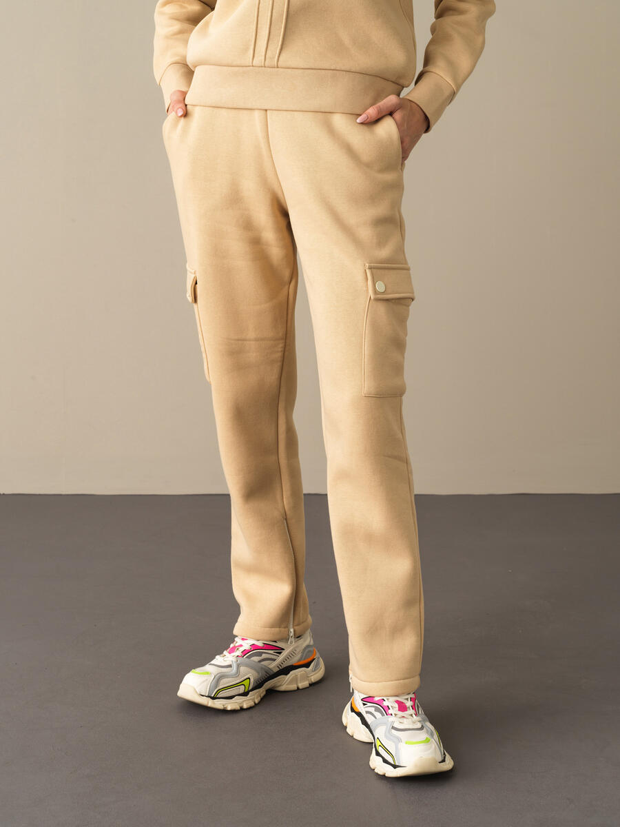 Cotton Oversized Pocketed Sweat Pants - 6