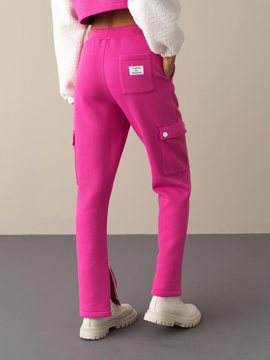 Cotton Oversized Pocketed Sweat Pants - 1