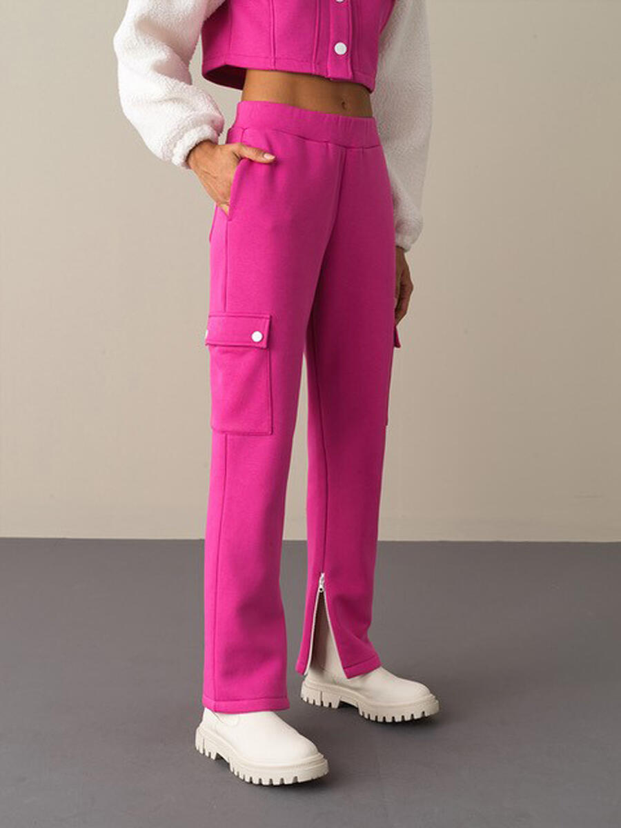 Cotton Oversized Pocketed Sweat Pants - 3