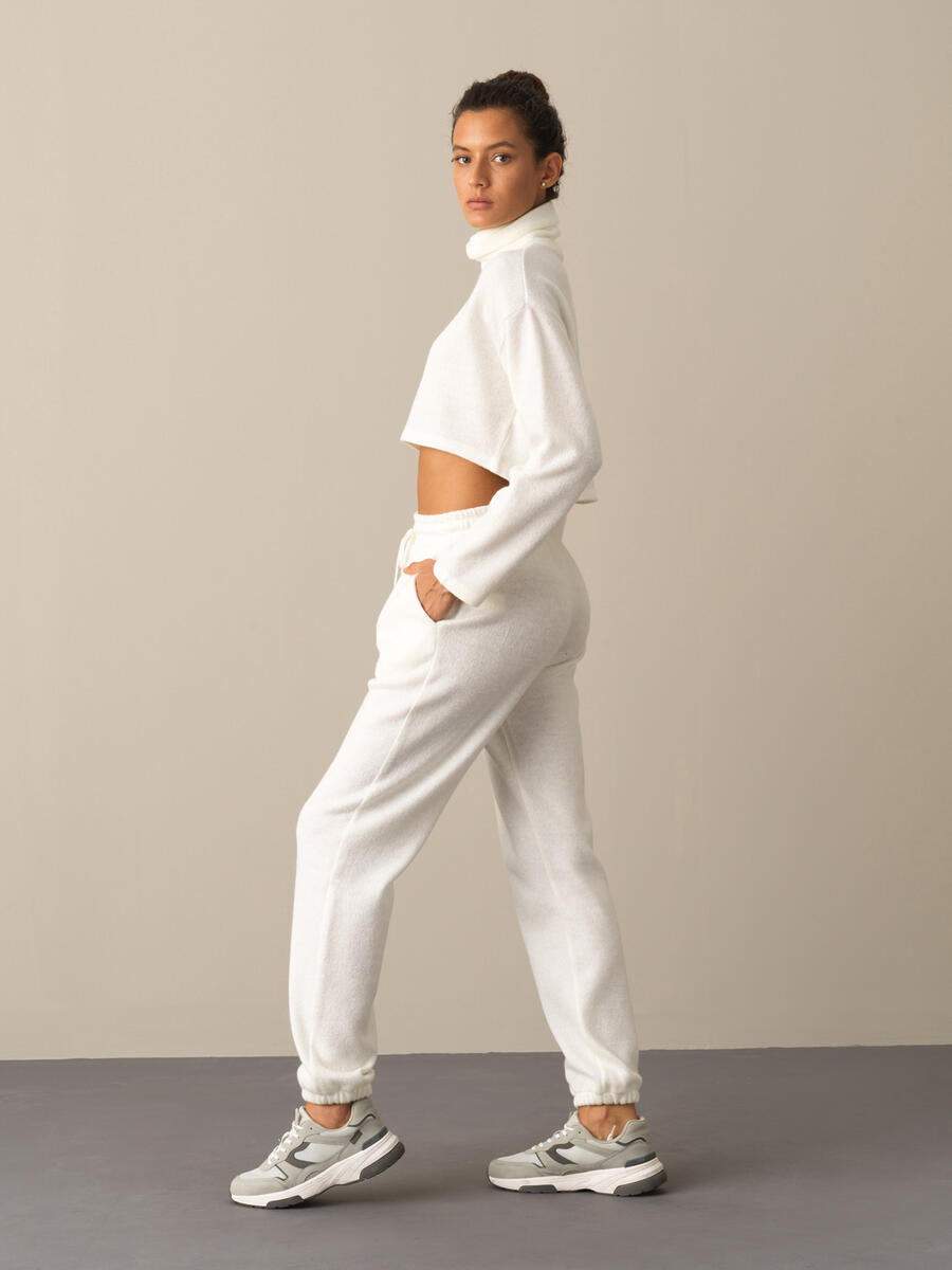 Elastic Waist Oversized Jogger Sweat Pants - 2