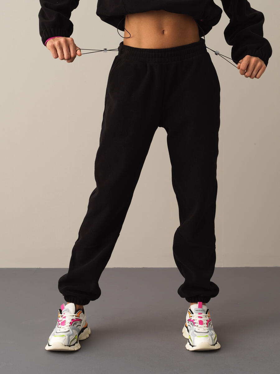 Oversized Cuffed Fleece Sweat Pants