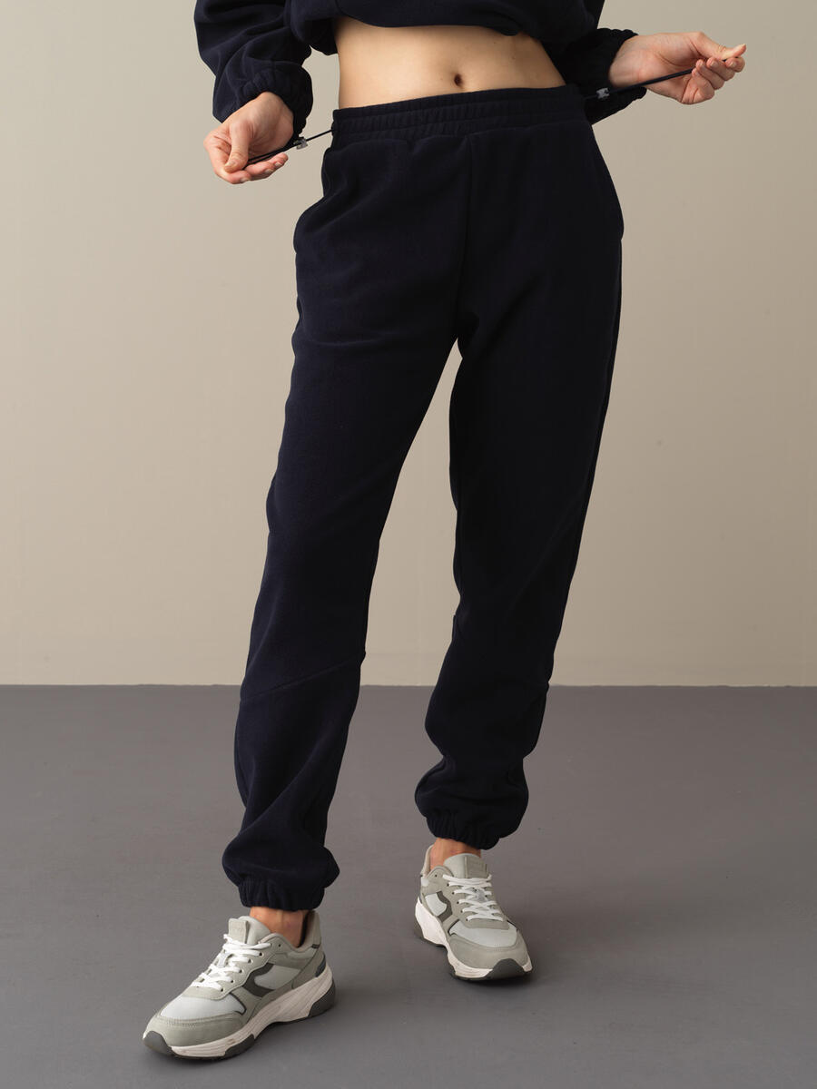 Oversized Cuffed Fleece Sweat Pants
