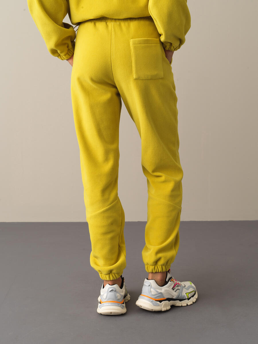 Oversized Cuffed Fleece Sweat Pants - 5