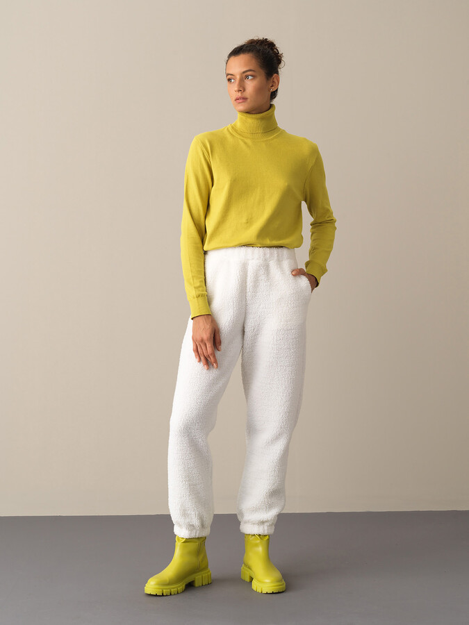 Oversized Pocketed Fleece Sweat Pants - Xint