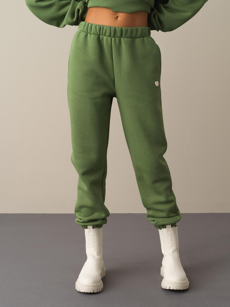 Regular Fit Elastic Waist Basic Sweat Pants - 2