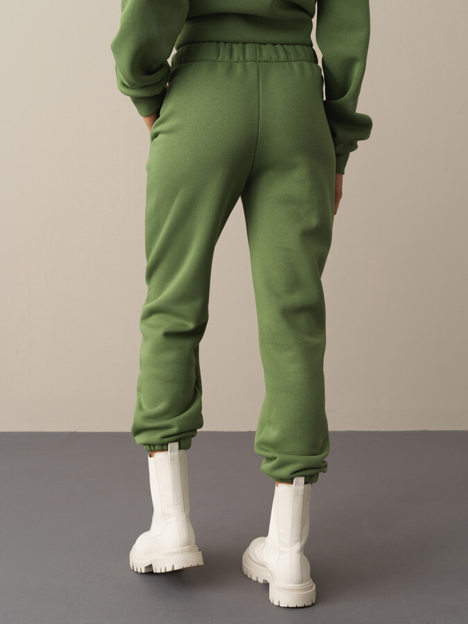 Regular Fit Elastic Waist Basic Sweat Pants - Xint