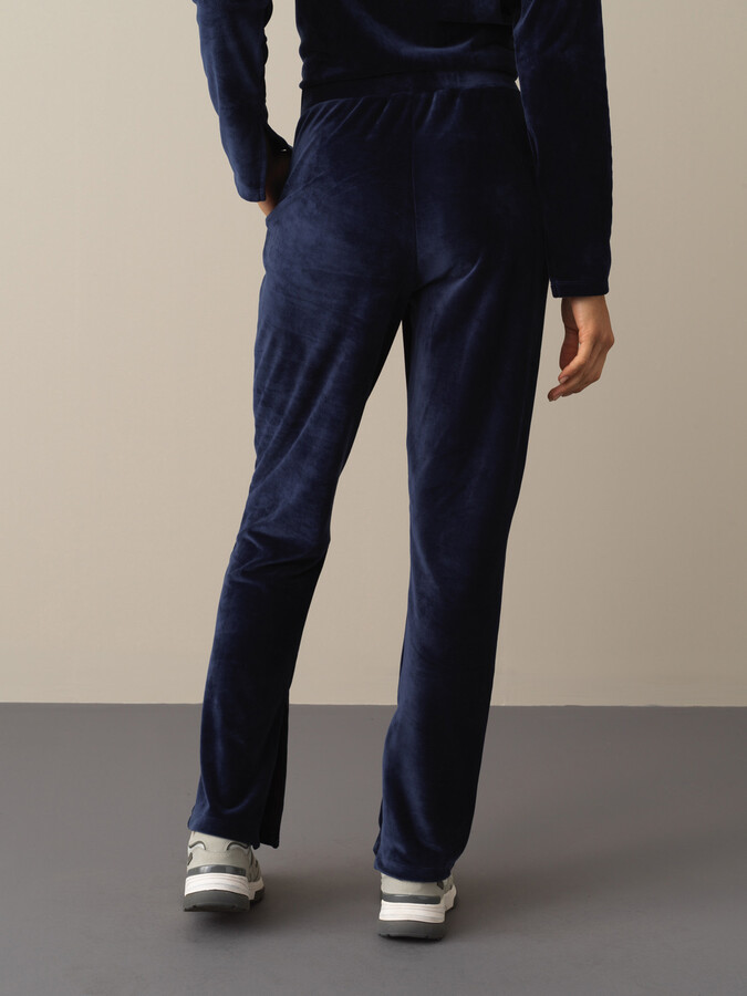 Regular Fit Velvet Sweat Pants - Xint