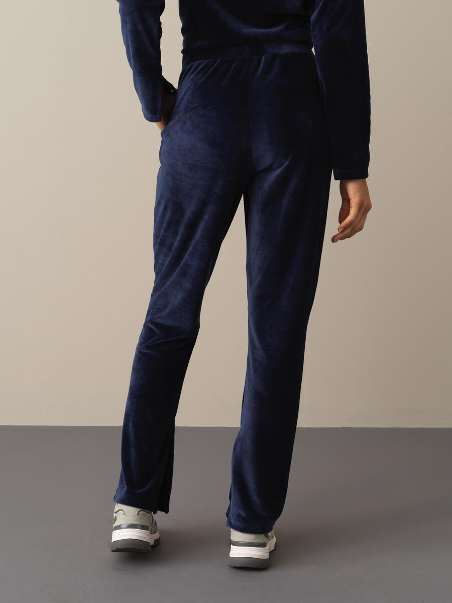Regular Fit Velvet Sweat Pants - 4