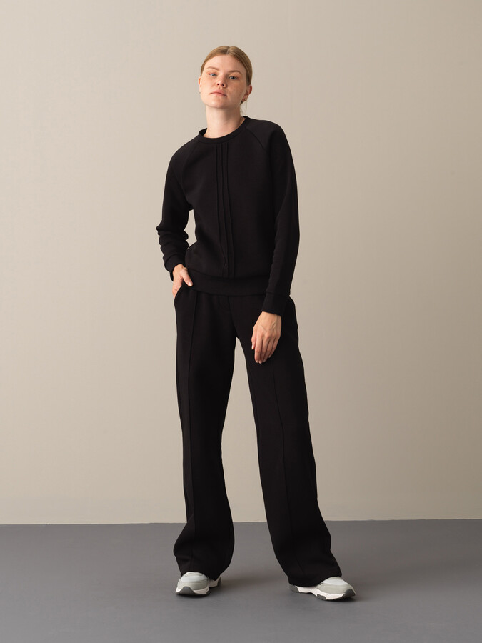 Cotton Regular Fit Raglan Sleeve Sweatshirt - Xint