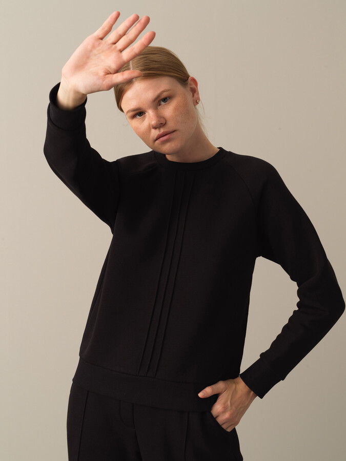 Cotton Regular Fit Raglan Sleeve Sweatshirt - Xint