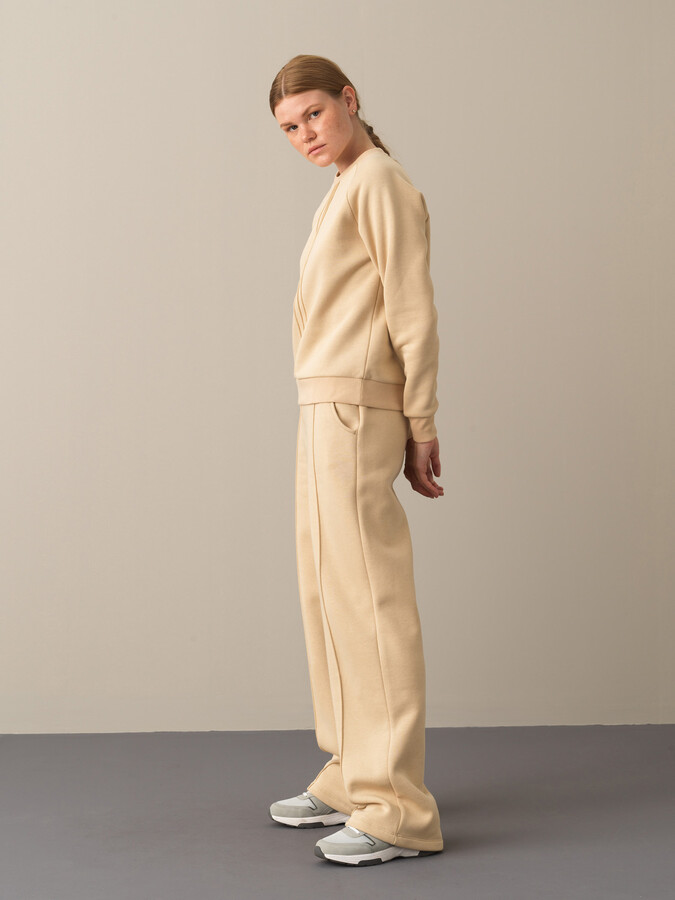 Cotton Regular Fit Raglan Sleeve Sweatshirt - Xint