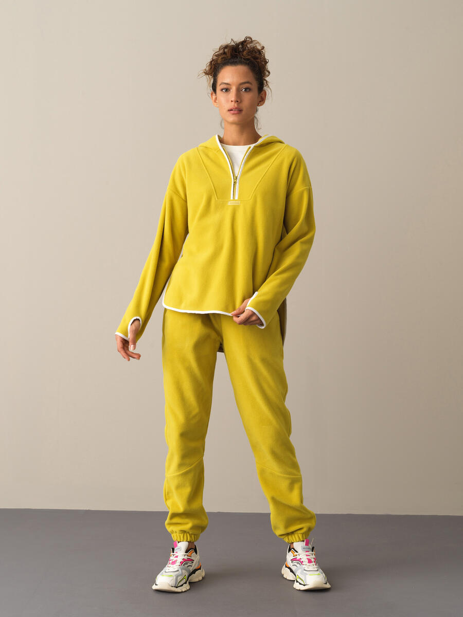 Oversized Half Zip Fleece Sweatshirt - 3