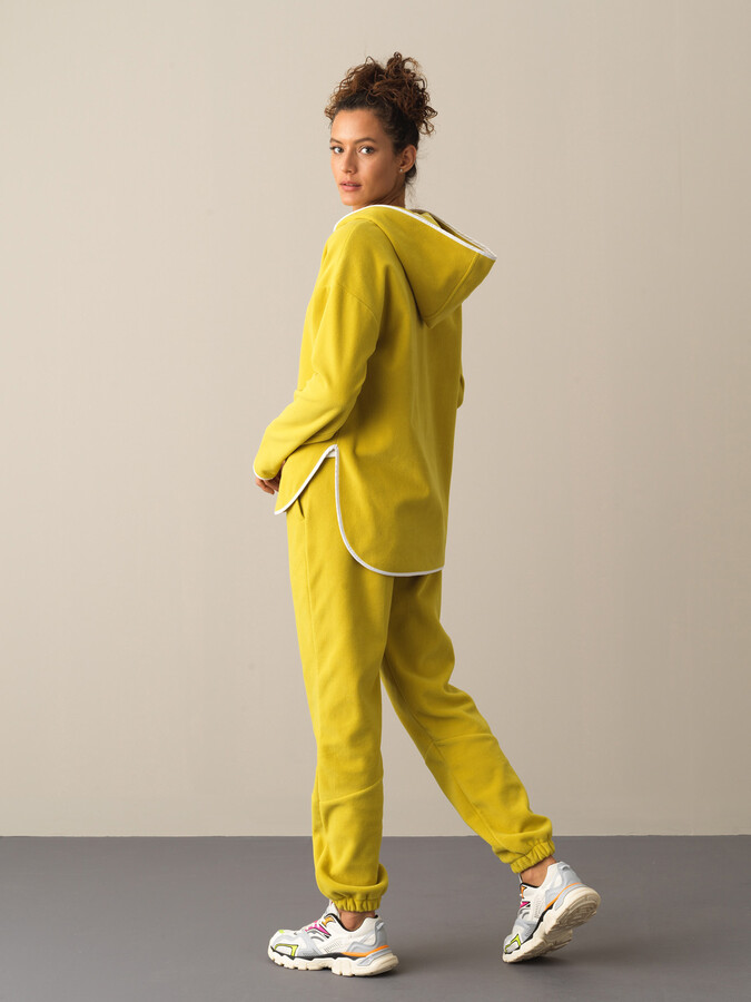 Oversized Half Zip Fleece Sweatshirt - Xint