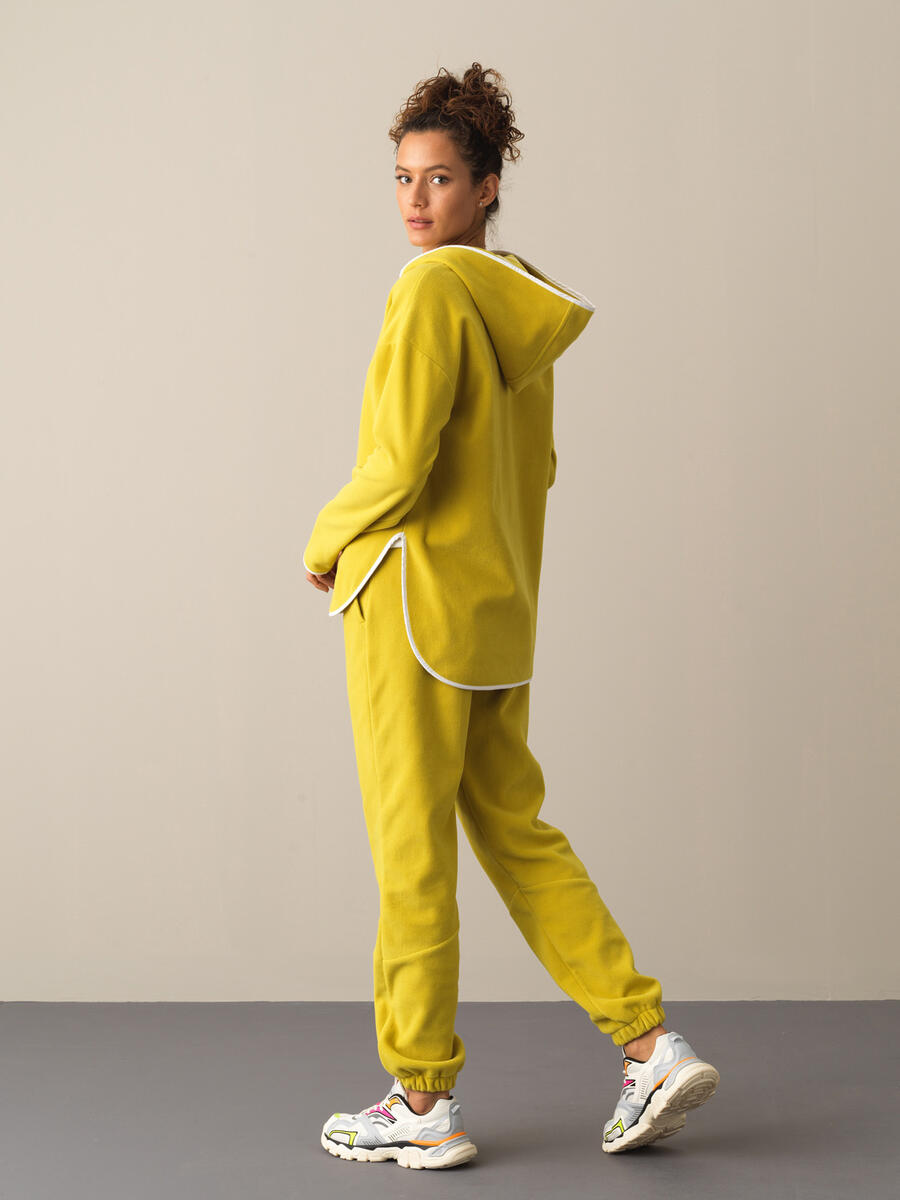 Oversized Half Zip Fleece Sweatshirt - 5