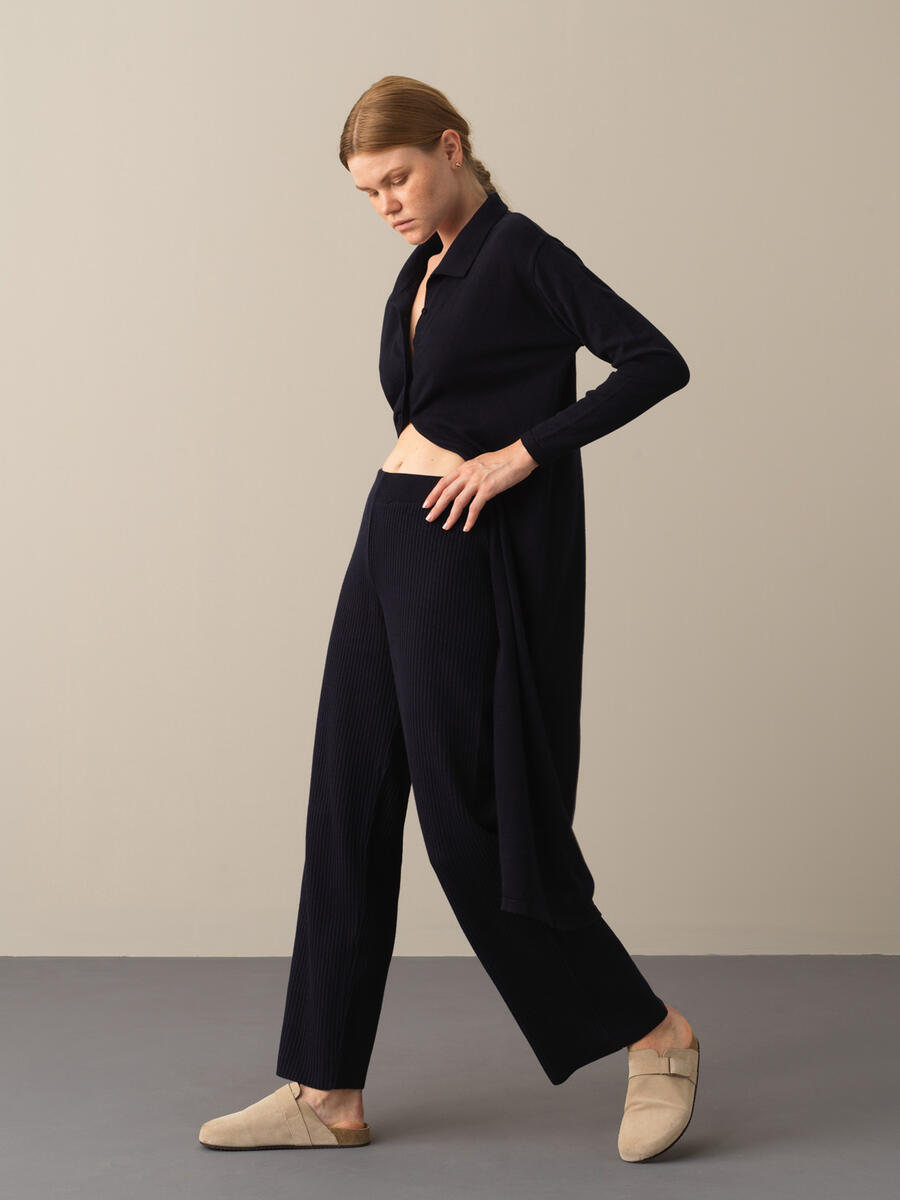 Cotton Oversized Knitted Pants - 3