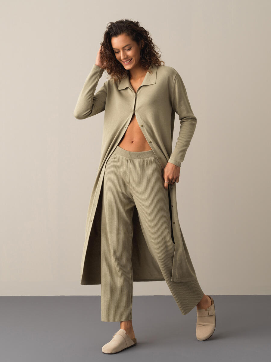 Cotton Oversized Knitted Pants - 3