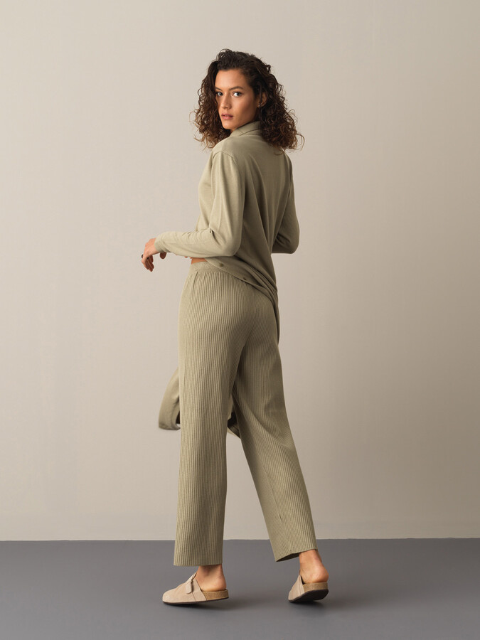 Cotton Oversized Knitted Pants - Xint